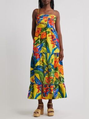 farm rio chita woodcut green maxi dress Vivian Diamond Dessy Green cross over Evening Dress 14/16 – The Wardrobe
